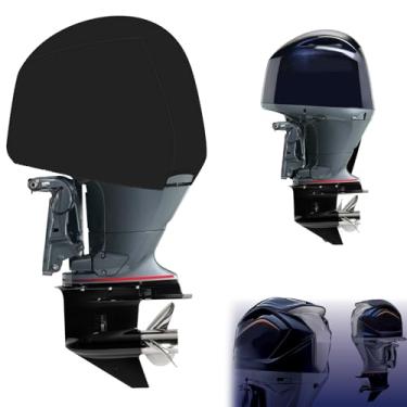 Imagem de Kistrba Capa de motor de popa compatível com Yamaha VMAX SHO (2010-2021 VF 200 225 250 HP), capa de motor externo de tecido Oxford 600D resistente à prova d'água