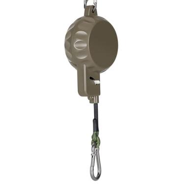 Imagem de Linha de secar roupa telescópica 8M à prova vento ajustável tipo caixa corda portátil retrátil para conveniência fácil enrolar e puxar elimina o emaranhamento