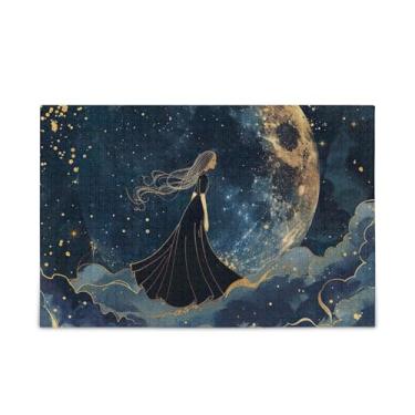 Imagem de 500 peças de quebra-cabeças de princesa da lua, papel e composto de madeira, quebra-cabeças para adultos com suporte de letras