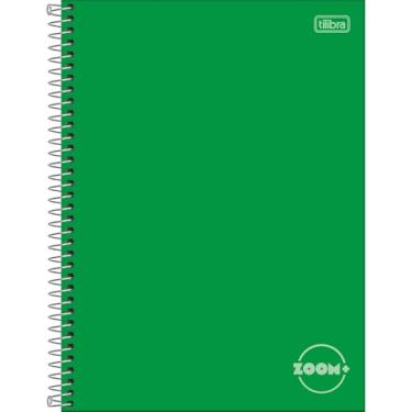 Imagem de Caderno Universitário ZOOM+ TILIBRA Capa Dura ESPIRAL - 1M 96 Folhas (Verde)