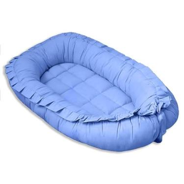 Imagem de Ninho Redutor de Berço para Bebê - Azul