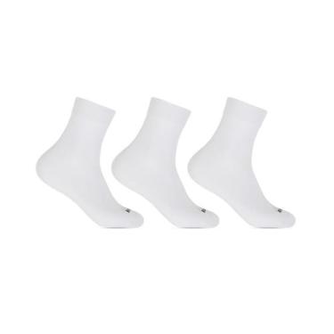 Imagem de Kit 3 Meias Hoahi Cano Médio, Branco, Branco, Branco, 39-43