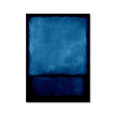 Imagem de Pôster de arte de parede vintage Mark Rothko arte moderna abstrata blocos de cores minimalistas impressão de pintura em tela sala de estar decoração de casa (SKU4,11 x 14 pol. = (28 x 35 cm), sem