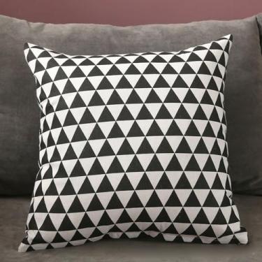 Imagem de HEEPDD Capa de Almofada para Casa, Capa de Almofada de Linho Confortável e Versátil Com Zíper Requintado, para Decoração de sofá de Sala de Estar (40x40)