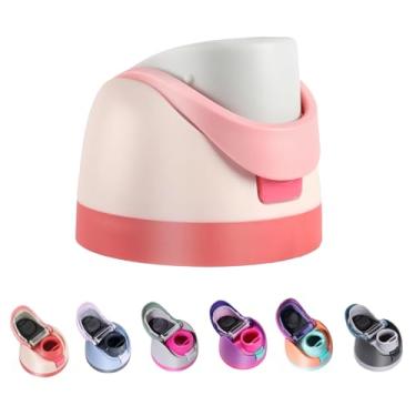 Imagem de Tampa de substituição para Owala, substituição superior de um botão, tampa de garrafa de água esportiva à prova de vazamento livre de BPA compatível com Owala 680.4 g 947.2 g 1,134.0 g 473.6 g (rosa