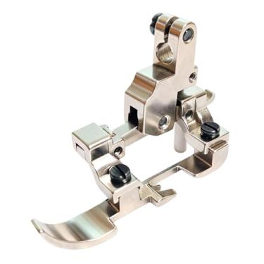 Imagem de Fancyes Calcador de máquina de costura, acessório de substituição, aço de alto desempenho, suporte para zíper, profissional, ajustável.