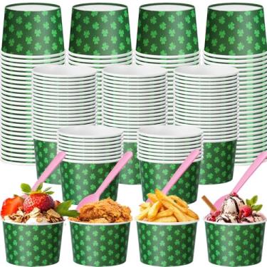 Imagem de Hsei 60 tigelas de sopa descartáveis de 473 ml, copos de sorvete, tigelas de papel, sobremesa, sudae copos de iogurte, bebida quente e fria para suprimentos de festa de fim de ano (Dia de São Patrício