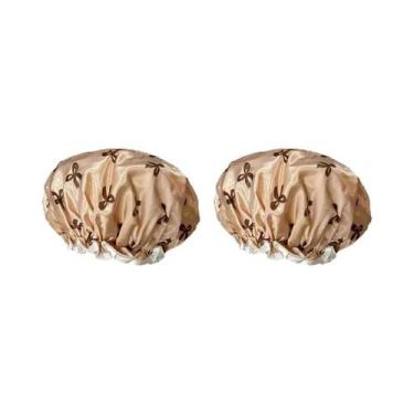 Imagem de Touca De Banho Impermeável De Dupla Camada Para Mulheres Adultas, Boni