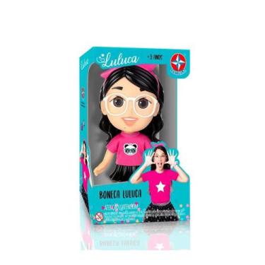 Imagem de Boneca Vinil Luluquinha Estrela 20cm - Brinquedo Interativo, Colorido,