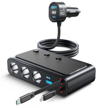 Imagem de Divisor de isqueiro 9 em 1, adaptador de isqueiro de carros 227W