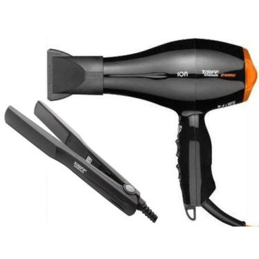 Imagem de KIT TAIFF - SECADOR CABELO PROF. TITANIUM COLORS ION LARANJA 2100W 127