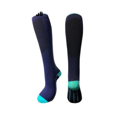 Imagem de Meias De Compressão Unissex 20-30mmHg Suporte À Circulação Para Corrid