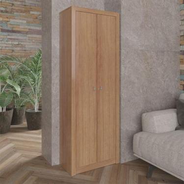 Imagem de Armário para Escritório Multiuso com 2 Portas 60x171,5cm Amêndoa - Tec
