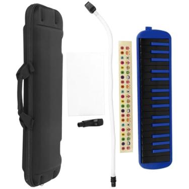 Imagem de Generic Melodica Portátil, Instrumento de Sopro de 32 Teclas Com Teclado para Iniciantes, Bolsa de Prática F-32s para Entusiastas da Música (Azul)