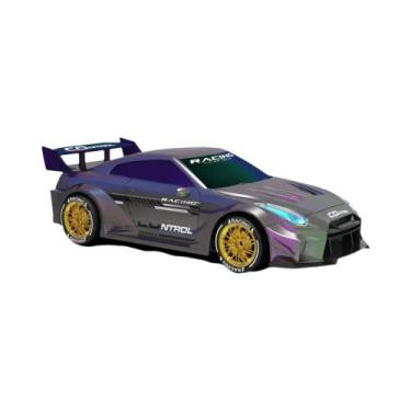 Imagem de Carro De Drift RC 4WD Escala 1:24 Com Luz LED Controle Remoto Veículo 