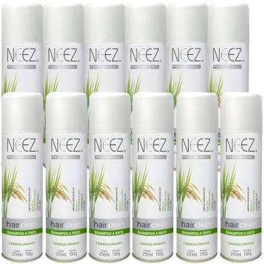 Imagem de Kit 12X Shampoo A Seco Para Cabelos Oleosos Neez Profissional Maciez Limpeza Revitalizante 250ml