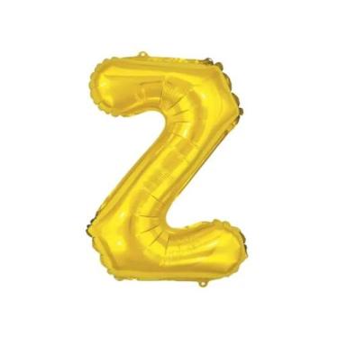 Imagem de Balão Letra Gigante Metalizada Dourada - 75cm - PartiuFesta, Z