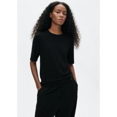 Imagem de Camiseta Hering Manga Curta Em Tricô Leve Feminina-Feminino