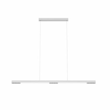 Imagem de Luminária pendente LED linear para ilha de cozinha, sala de jantar, com intensidade regulável e controle remoto, ideal para mesa de jantar, cozinha, escritório, bar ou loja. Luminária modern