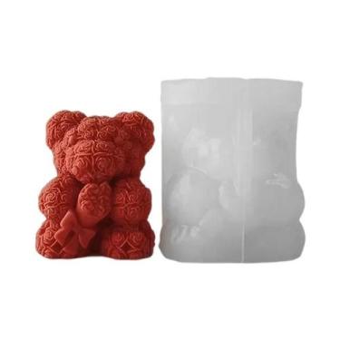 Imagem de Moldes De Silicone 3D De Urso Fofo Para Velas DIY, Sabonetes, Artesana