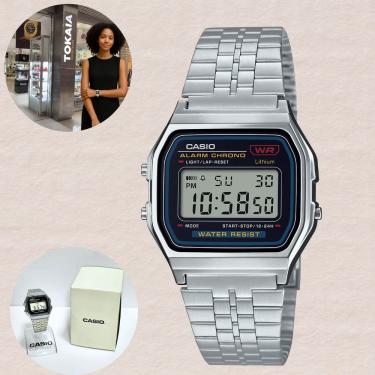 Imagem de Relógio Casio Unissex Digital Vintage Prata A159WA-N1DF