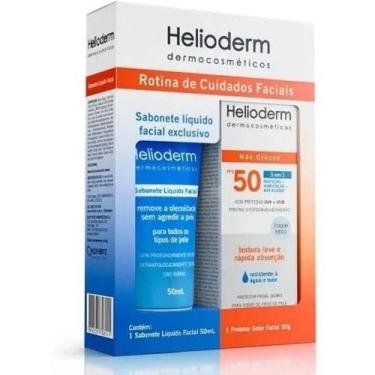 Imagem de Kit Helioderm Fps 50 Facial 50G +Sabonete Liquido 50Ml - Kley Hertz