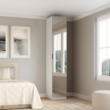 Imagem de Guarda-Roupa 1 Porta com Espelho 100% MDF Altezza - Belmax