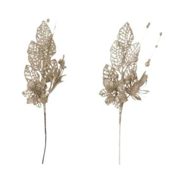 Imagem de Buquê De Frutas Artificiais Com Glitter Para Decoração De Árvore De Na