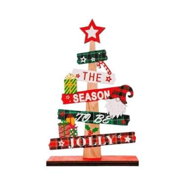 Imagem de Placa De Madeira Com O Papai Noel Para Árvore De Natal, Decoração De N