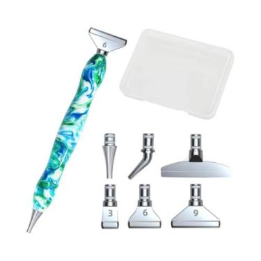 Imagem de Kit De Canetas Para Pintura Em Diamante 5D Com 6 Pontas Multifuncionai