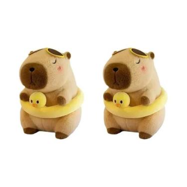 Imagem de Bonecos De Pelúcia Capivara De Praia De Verão, Família De Três, Figura