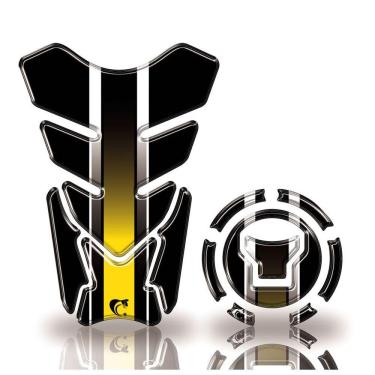 Imagem de Adesivo Protetor Tanque E Bocal Honda Acima 2018 Amarelo