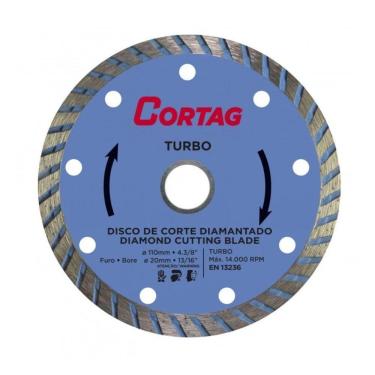 Imagem de Disco De Corte Diamantado Turbo Cortag 110mm