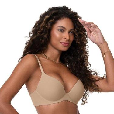 Imagem de Sutiã Push Up sem Bolha Laser Bege Zee Rucci, 40