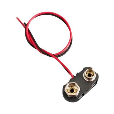 Imagem de Conector De Bateria 9V Com Carcaça De Plástico Rígido Para Conector Ti