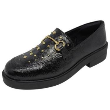 Imagem de Sapato Feminino Loafer Moderno Conforto Verniz Style Bebecê-Feminino