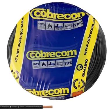 Imagem de Cabo Flexicom de Cobre 2,5mm 750 Volts Preto com 100 Metros 1150504401 Cobrecom Cabo Flexicom Pr