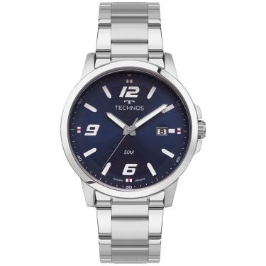 Imagem de Relógio Technos Masculino Racer Basico Prata - 2315lav-1a