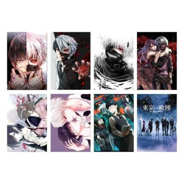 Imagem de Conjunto de pôsteres Tokyo Ghoul Manga, 8 peças de impressões de arte 