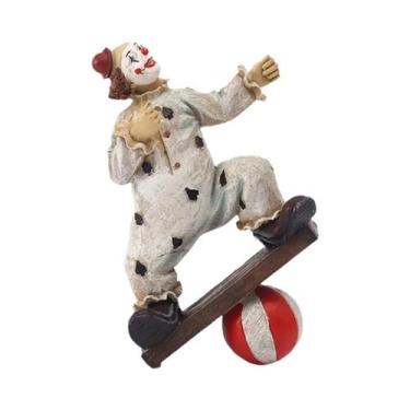 Imagem de Escultura Decorativa Moderna De Palhaço De Circo Em Resina Para Decora