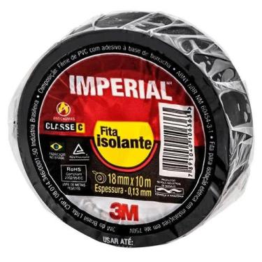 Imagem de Fita Isolante Imperial Slim 3M 10 rolos 18mm x 10m