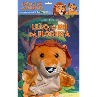 Imagem de Livro De História + Fantoche - Leão, O Rei Da Floresta