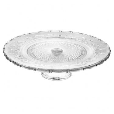 Imagem de Prato para Bolo com Pé Lyor Angel de Vidro 33cm x 10,5cm