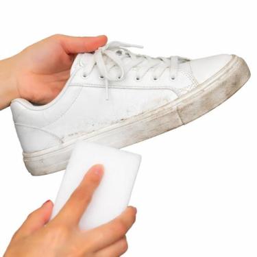 Imagem de Kit 10 Esponjas Mágica Bucha Tira Mancha Tênis Parede Limpeza Faxina S