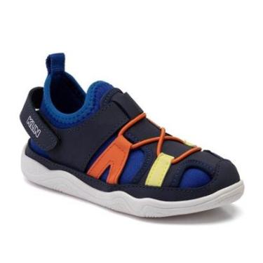 Imagem de Tênis Infantil Menino Klin Mood Mix Marinho/Royal/Laranja-Masculino