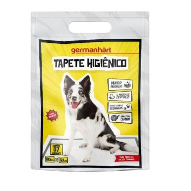 Imagem de Kit 7 Tapetes Higiênicos Pet Germanhärt 6 Camadas 80x60cm Para Cães Grande