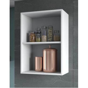 Imagem de Armário Aéreo Multiuso Suspenso Lavanderia Prateleira 40cm Módulo Prat