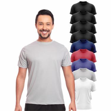 Imagem de Kit 9 Camisas Academia Esportiva Com Proteção Uv Masculina-Masculino