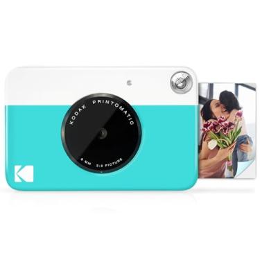 Imagem de Kodak Câmera Printomatic digital, impressão instantânea colorida fotos autoadesivas 5 x 7,5 cm, Tecnologia de impressão ZINK, 5 MP, Flash, Aceita Cartão MicroSD, Azul