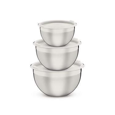 Imagem de Jogo de Potes Tramontina Cucina Aço Inox 3 Peças